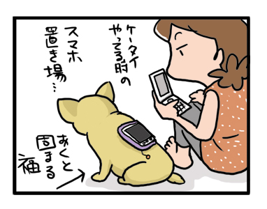 SIM　カード　スマホ　　置き場　犬　ワンコ　チワワ　マンガ　漫画　まんが