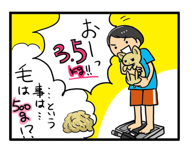 体重　犬　計り　量　性格　マンガ　漫画　イラスト