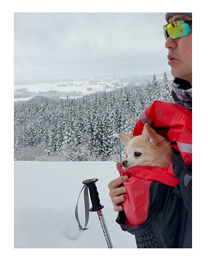 東北　旅行　犬　ペット　宿　雪　スキー　まんが　漫画