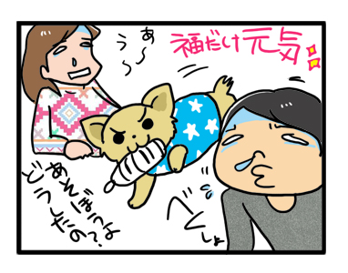 18　風邪　バレンタイン　犬　元気　イラスト　漫画　マンガ