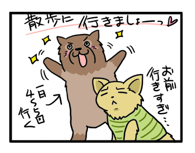 まる　福　Chihuahua　チワワ　ポメ　犬　まんが　漫画　マンガ　イラスト